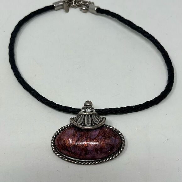 Chico’s necklace on leather cord. - Picture 3 of 6